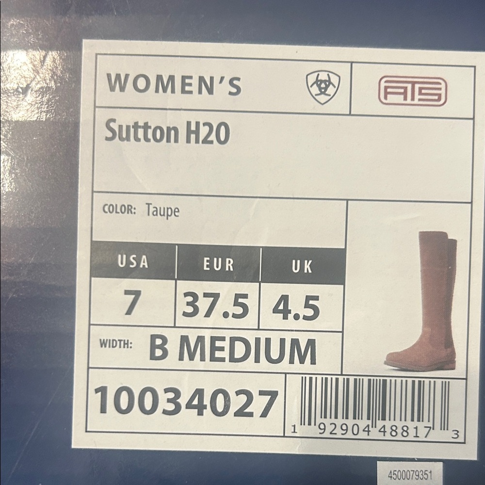 Ariat Women's Sutton H20 Taupe Boots